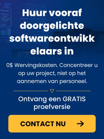 Huur vooraf doorgelichte softwareontwikkelaars in