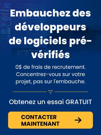 Embauchez des développeurs de logiciels pré-vérifiés