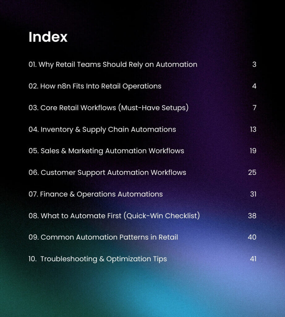 n8n Automation Blueprint for Retail Index