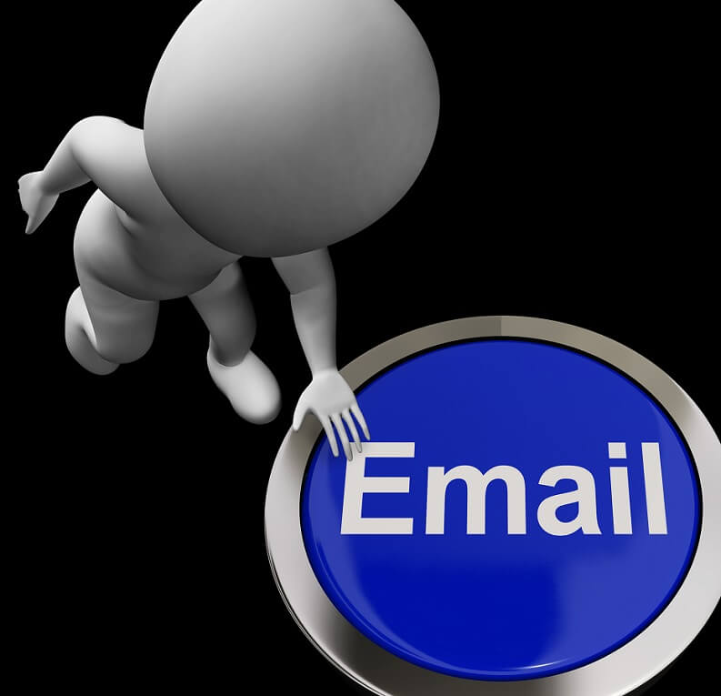 Email Button For Emailing And Internet Communication