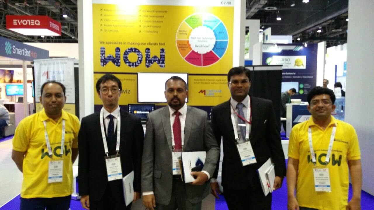 Glimpses of WeblineIndia Booth at GITEX Technology Week, Dubai 2017