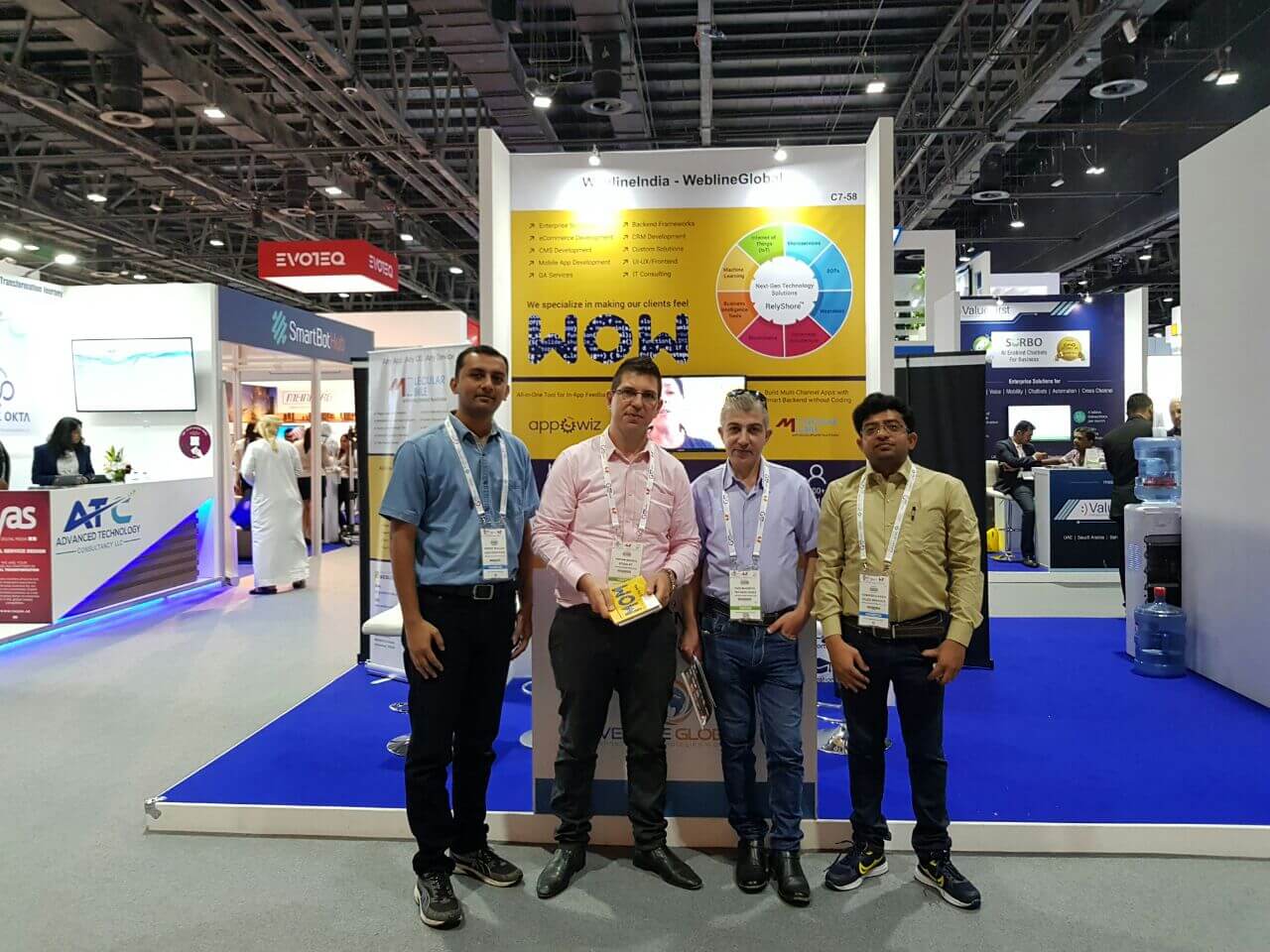 Glimpses of WeblineIndia Booth at GITEX Technology Week, Dubai 2017