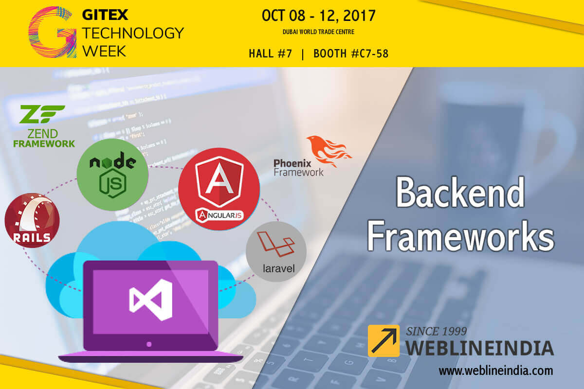 Empower Your Business Website With Backend Framework Services from WeblineIndia