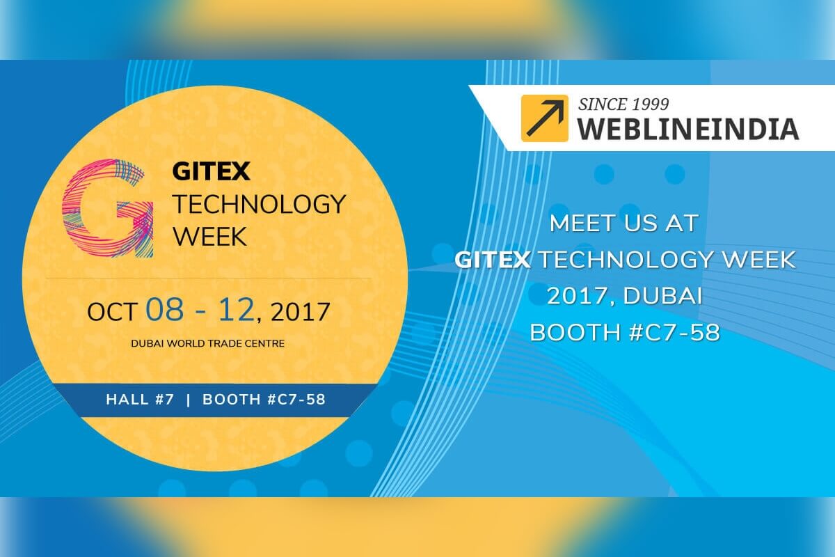 Meet WeblineIndia at GITEX Technology Week, Dubai 2017