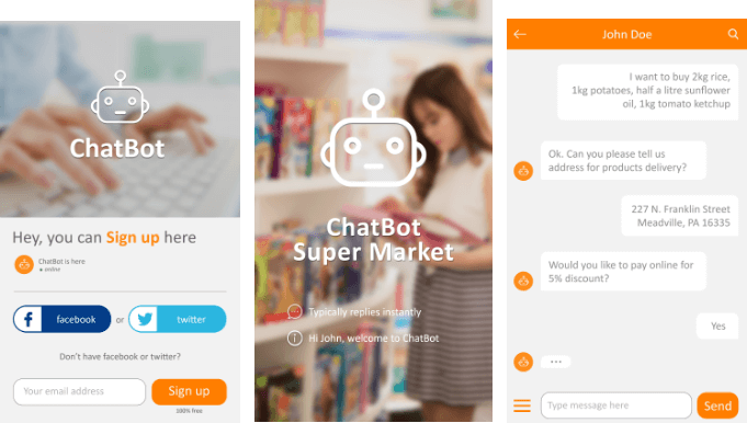 Chatbot for Super Market