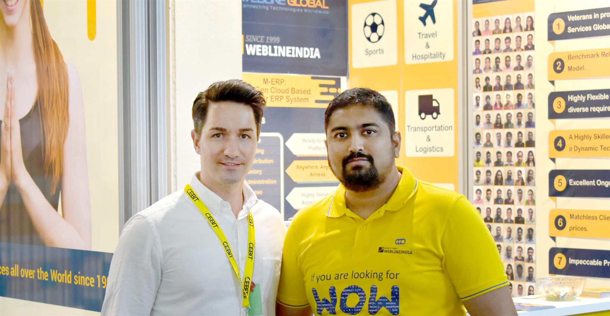 WeblineIndia Meet Client at CEBIT