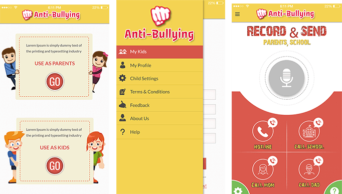 Anti-Bullying App & Website Solution