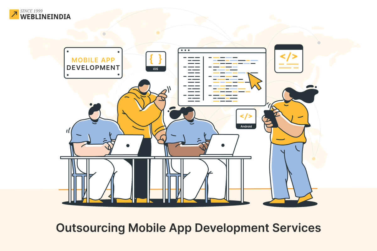 Uitbesteding van diensten voor de ontwikkeling van mobiele apps
