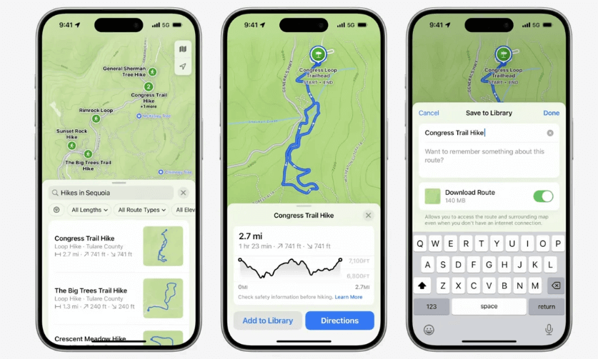 Topographic maps to Apple Maps