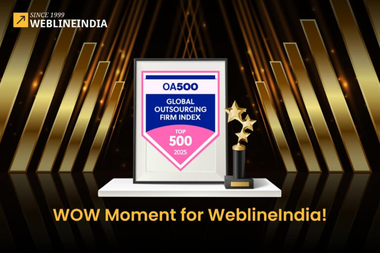 WeblineIndia Awarded as Global Outsourcing Leader in OA500 2025 List