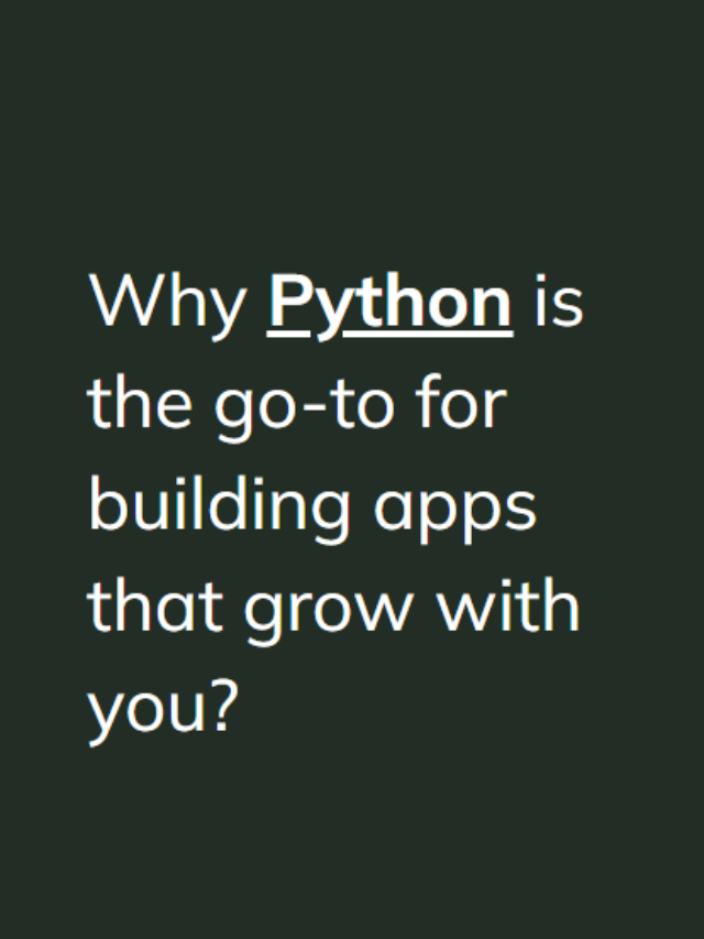 Build Scalable Web Apps Using Python