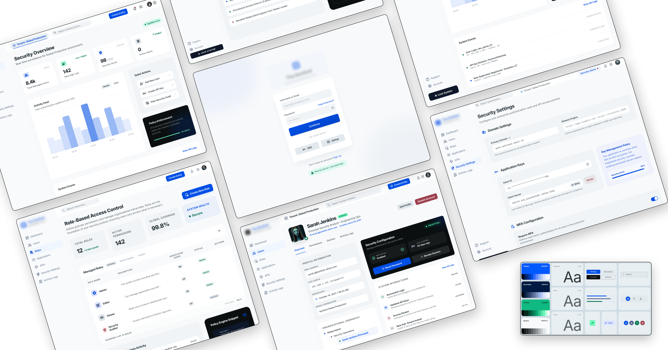 Auth0 authentication UI brand guidelines and design system