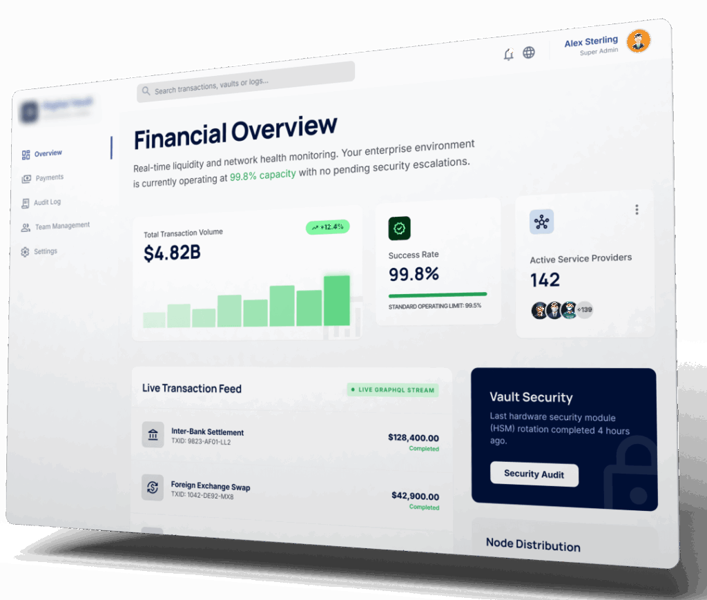 Bill payment SaaS platform dashboard