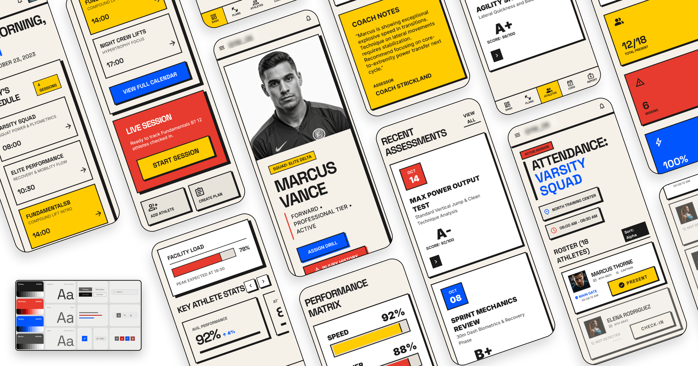 Gym Management App Brand Gym app UI design