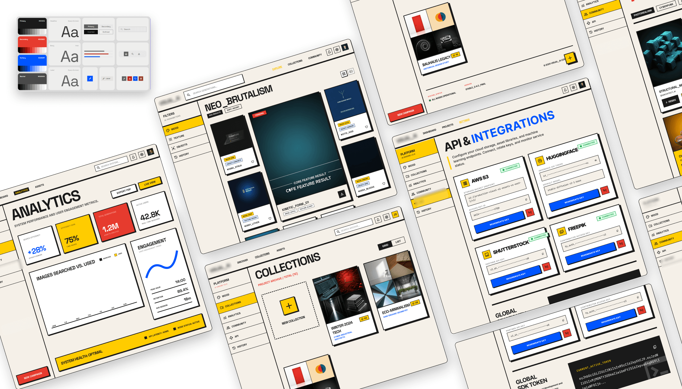 Image retrieval AI UI design