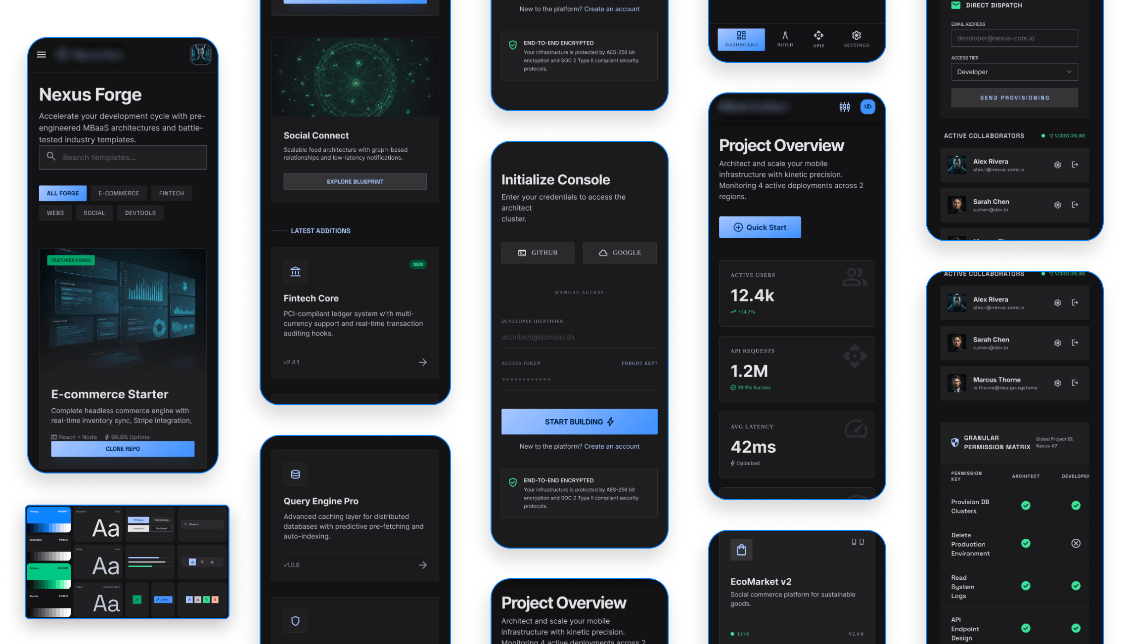 Mobile Backend as a Service Platform Mobile back-end as a service platform dashboard