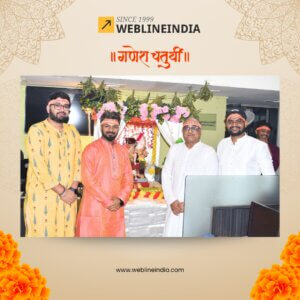 Ganesh Chaturthi Celebration at WeblineIndia