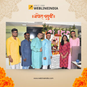 Ganesh Chaturthi Celebration at WeblineIndia