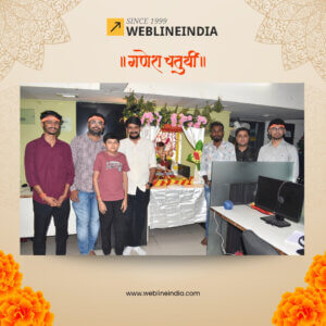 Ganesh Chaturthi Celebration at WeblineIndia
