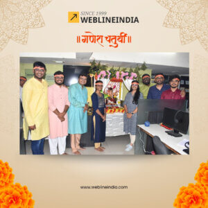 Ganesh Chaturthi Celebration at WeblineIndia