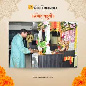 Ganesh Chaturthi Celebration at WeblineIndia