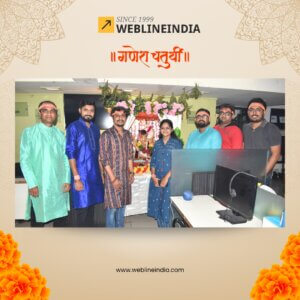 Ganesh Chaturthi Celebration at WeblineIndia