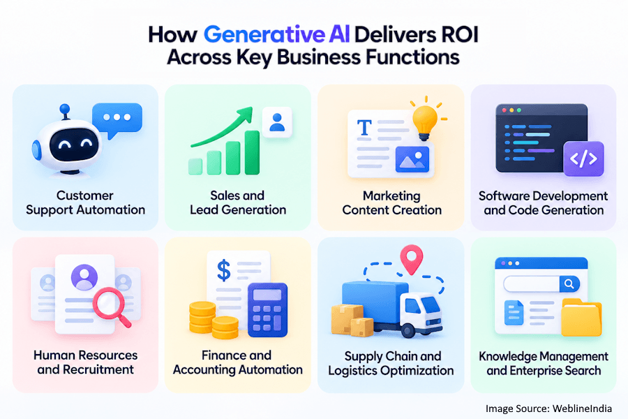 How Generative AI Delivers ROI Across Key Business Functions How Generative AI Delivers ROI Across Key Business Functions