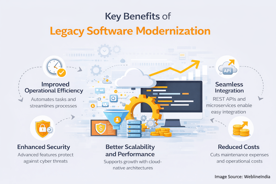 Key Benefits of Legacy Software Modernization Key Benefits of Legacy Software Modernization