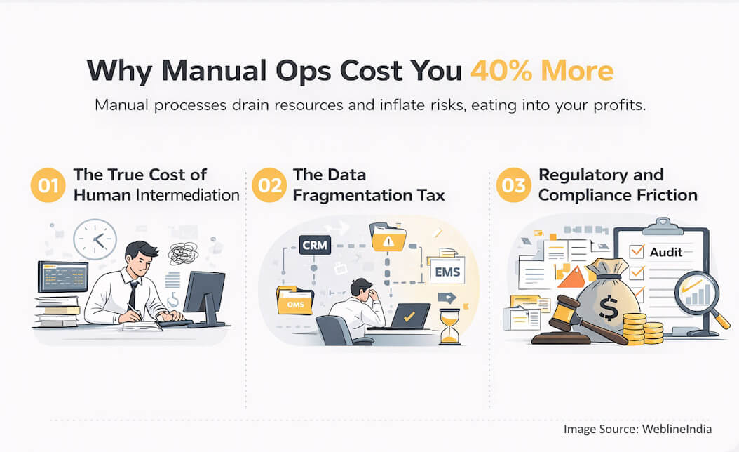 Why Manual Ops Cost You 40% More Why Manual Ops Cost You 40% More